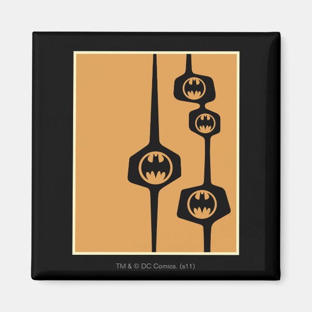 Batman Black Orange Frame Magnet (Front)