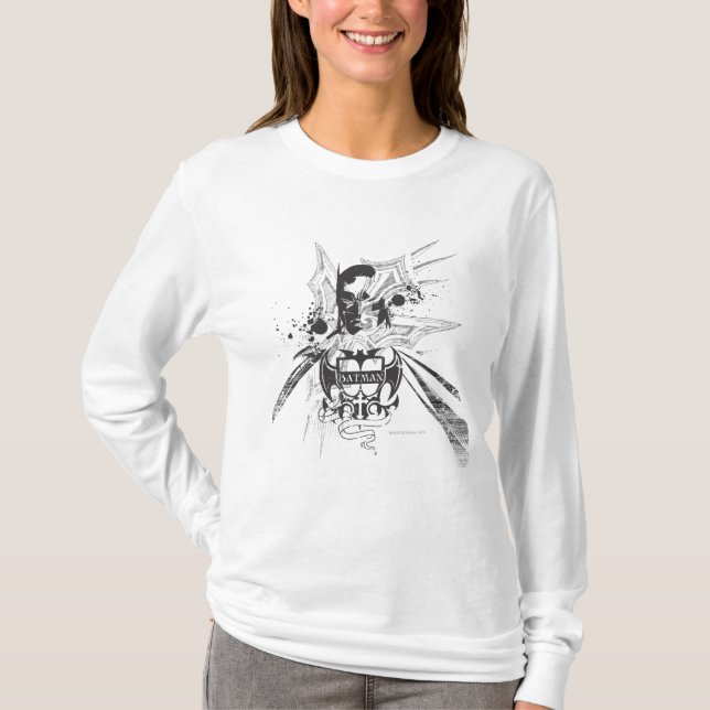 Batman Blue Cityscape T-Shirt (Front)