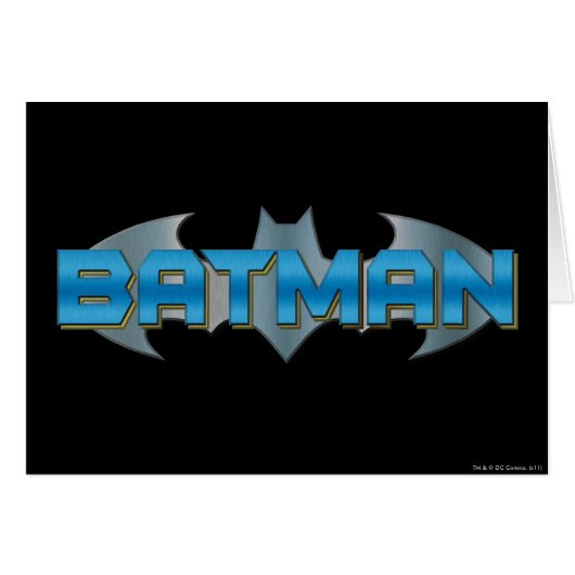Batman | Blue Name Logo Cards (Front Horizontal)