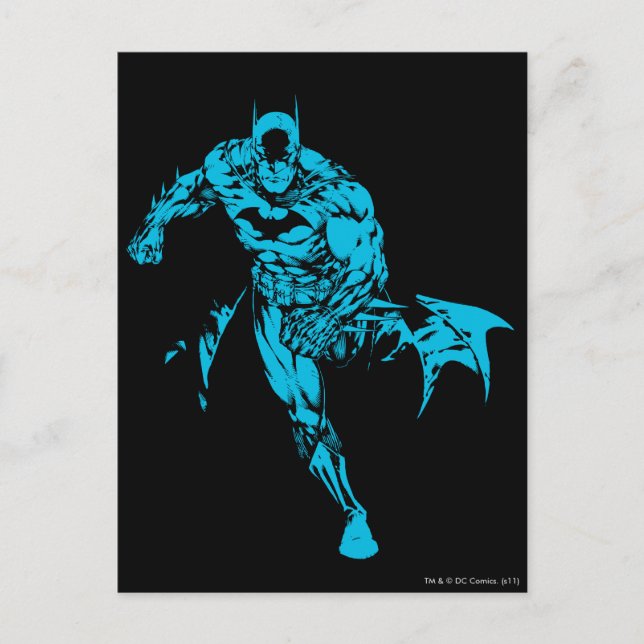 Batman Blue Postcard (Front)