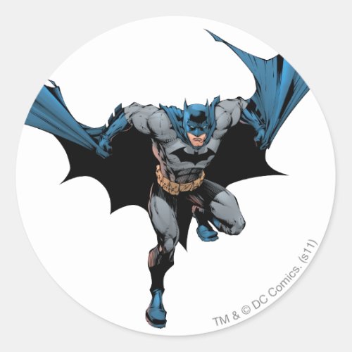 Batman Cape like wings Classic Round Sticker