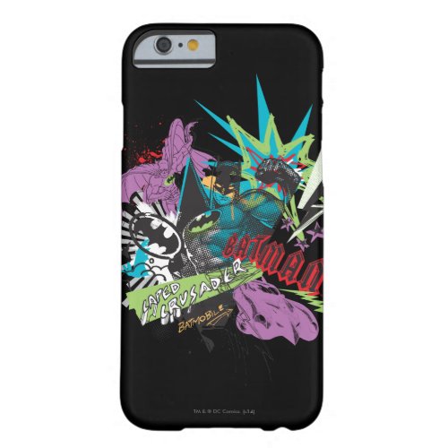 Batman Caped Crusader Neon Collage Barely There iPhone 6 Case