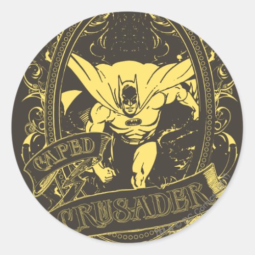 Batman _ Caped Crusader Poster Classic Round Sticker