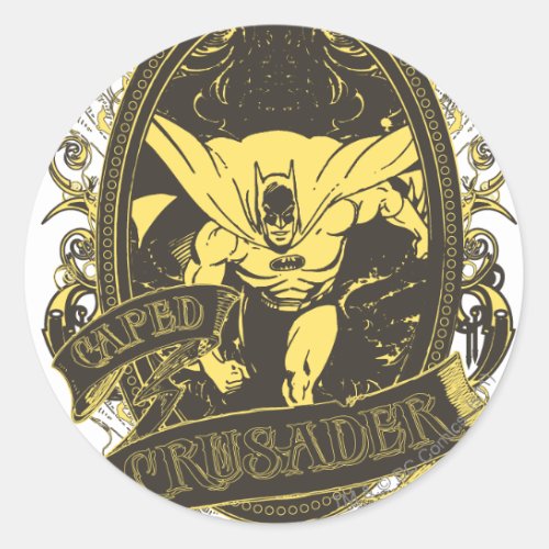 Batman _ Caped Crusader Poster Classic Round Sticker