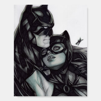 Batman & Catwoman ~ Bruce wayne & Selina Kyle Foam Board