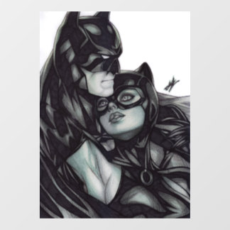 Batman & Catwoman ~ Bruce wayne & Selina Kyle Window Cling