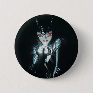 Batman Catwoman Faces of Evil Cover Illustration Button