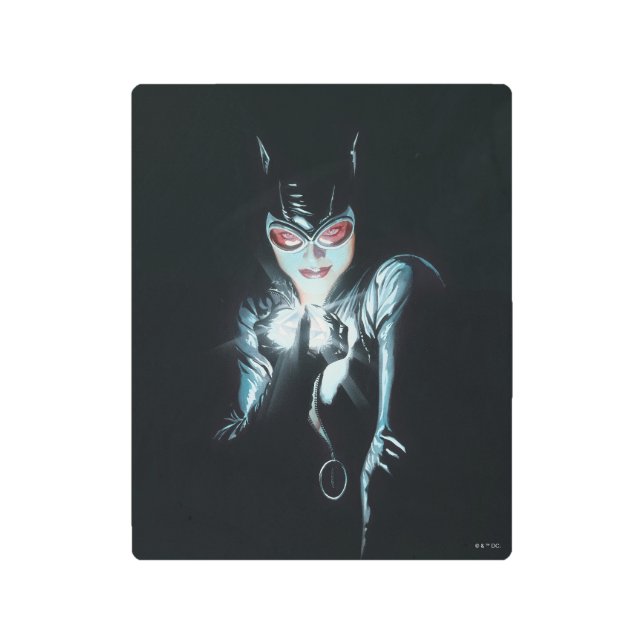 Batman Catwoman Faces of Evil Cover Illustration Metal Print (Front)