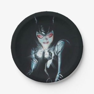 Batman Catwoman Faces of Evil Cover Illustration Paper Plates