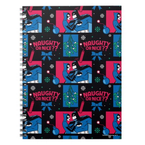 Batman  Catwoman Naughty Or Nice Pattern Notebook