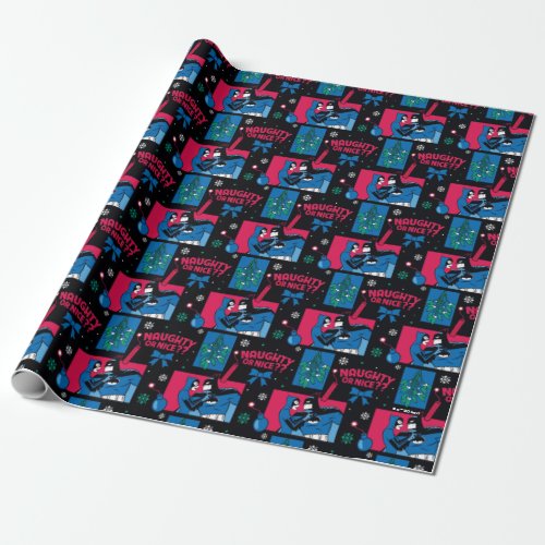 Batman  Catwoman Naughty Or Nice Pattern Wrapping Paper