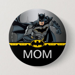Batman Chalkboard Birthday Child's Mom Button