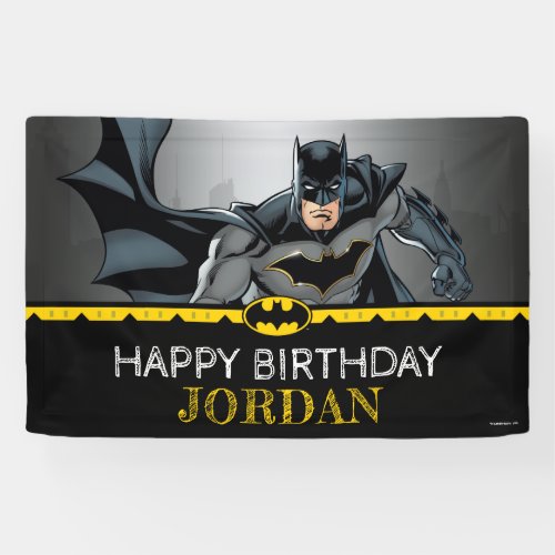 Batman  Chalkboard Happy Birthday Banner