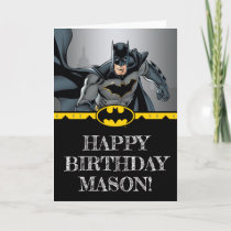 Batman | Chalkboard Happy Birthday Card