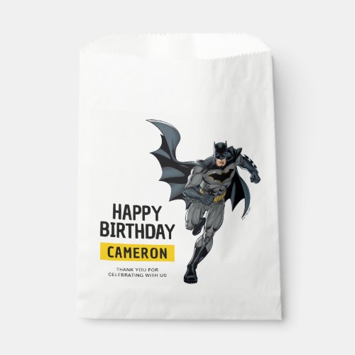 Batman  Chalkboard Happy Birthday Favor Bag