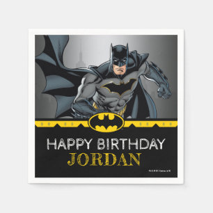 Batman   Chalkboard Happy Birthday Napkins