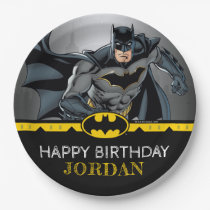 Batman | Chalkboard Happy Birthday Paper Plates
