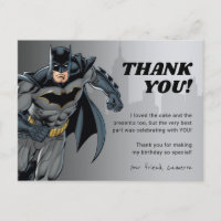 Batman | Chalkboard Happy Birthday Thank You