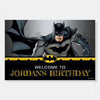 Batman | Chalkboard Happy Birthday Welcome