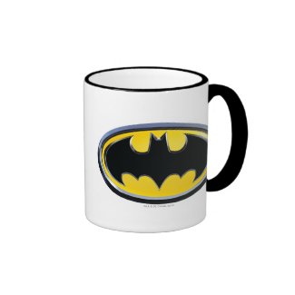Batman Classic Logo Ringer Coffee Mug