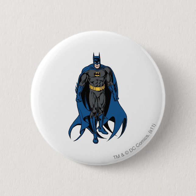 Batman Classic Stance Pinback Button (Front)