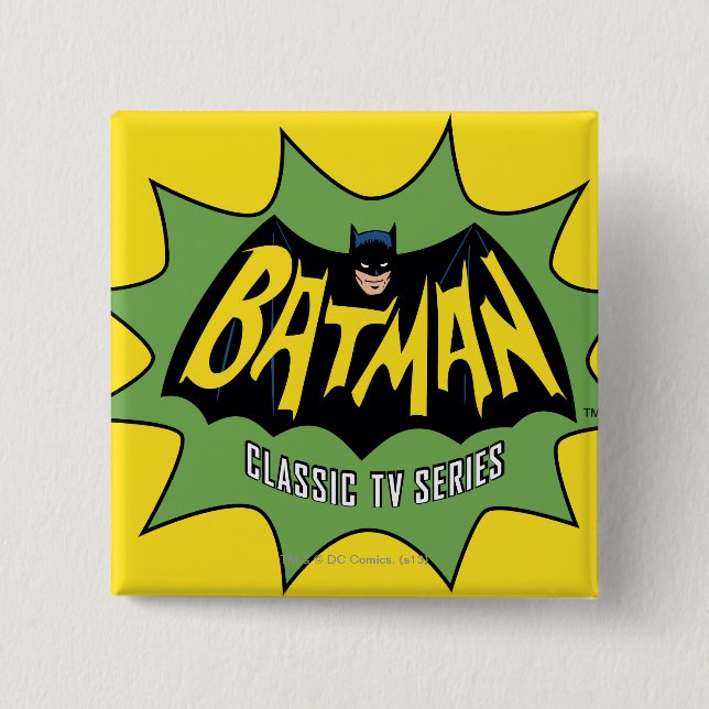 Batman Classic TV Series Logo Pinback Button (Front)