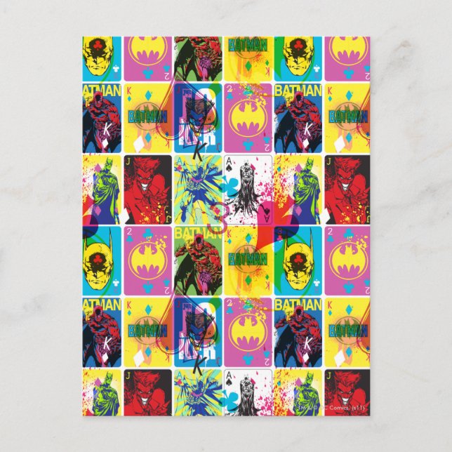Batman Color Code Pattern 2 Postcard (Front)