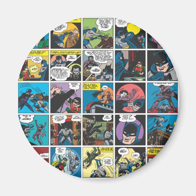 Batman Comic Panel 5x5 Magnet (Front)