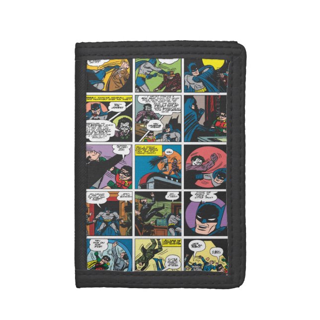 Batman Comic Panel 5x5 Trifold Wallet (Front Vertical)