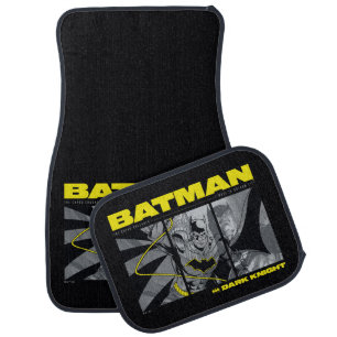 Batman Comic Tri-Panel Graphic Car Floor Mat