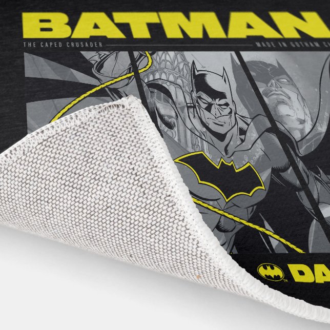 Batman Comic Tri-Panel Graphic Rug (Indoor)