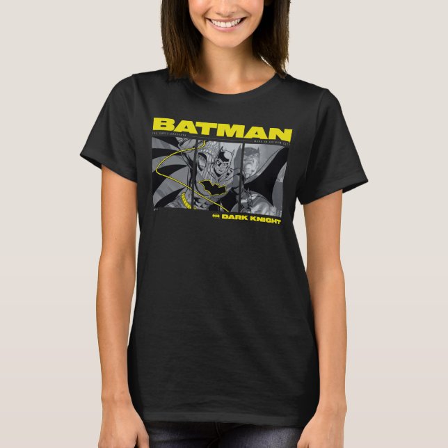 Batman Comic Tri-Panel Graphic T-Shirt (Front)