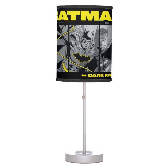 Batman Comic Tri-Panel Graphic Table Lamp (Front)