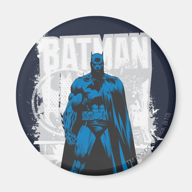 Batman Comic - Vintage Full View Magnet (Front)