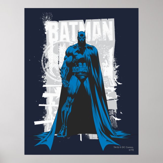 Batman Comic - Vintage Full View Poster (Front)