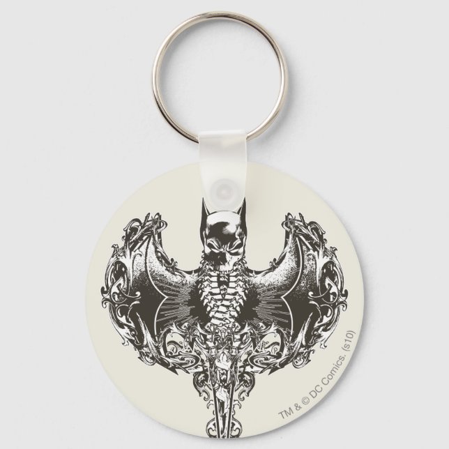 Batman Cowl and Skull Crest Keychain (Front)