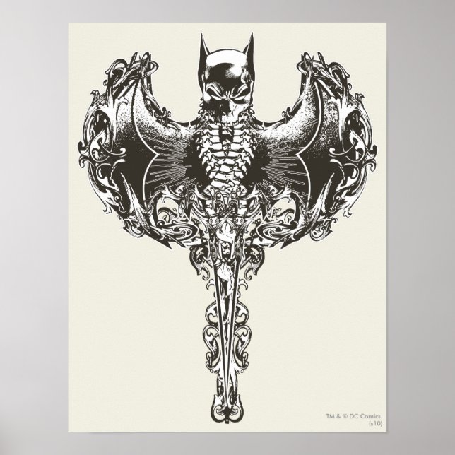 Batman Cowl and Skull Crest Poster (Front)