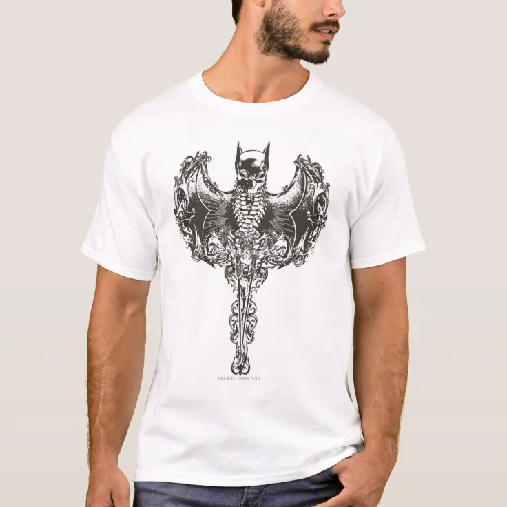 Batman Cowl and Skull Crest T-Shirt | Zazzle