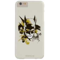 Batman Cowl and Skulls Barely There iPhone 6 Plus Case