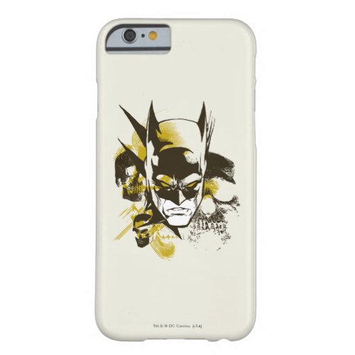 Batman Cowl and Skulls Barely There iPhone 6 Case