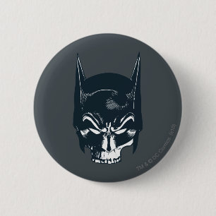 Batman Cowl/Skull Icon Pinback Button