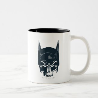 Batman Cowl/Skull Icon Two-Tone Coffee Mug