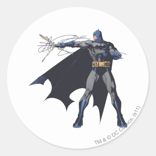 Batman crazy ropes classic round sticker