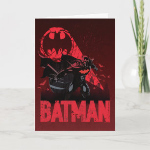 Batman Crimson Bat Signal Card