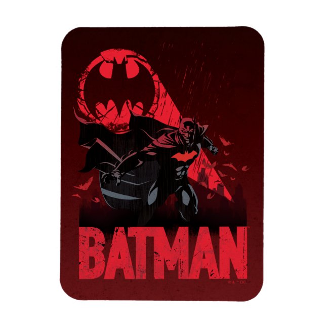 Batman Crimson Bat Signal Magnet (Vertical)