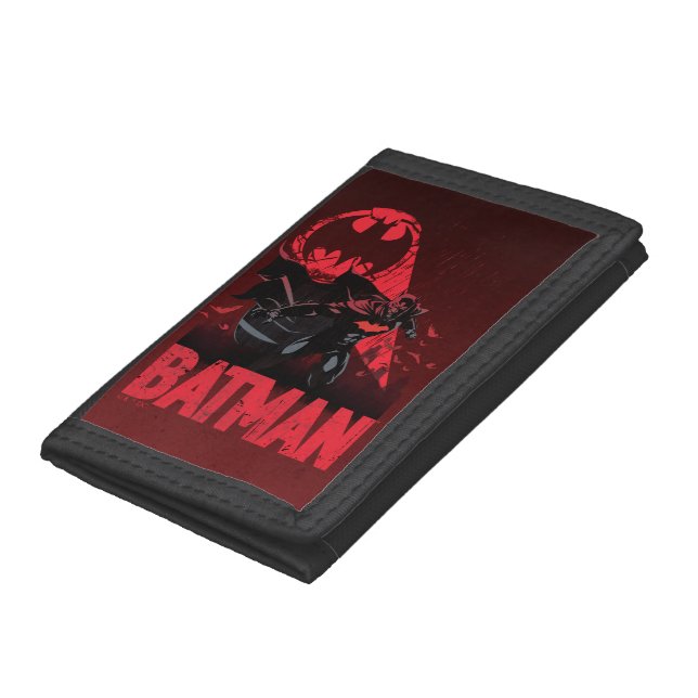 Batman Crimson Bat Signal Trifold Wallet (Bottom)