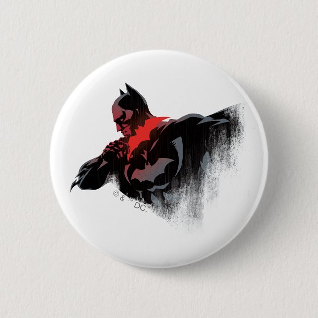 Batman Crimson Batarang Button (Front)
