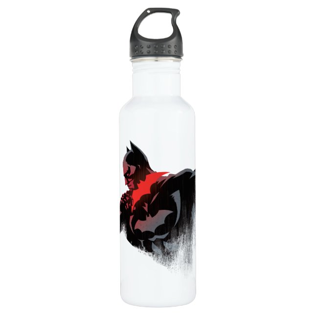 Batman Crimson Batarang Stainless Steel Water Bottle (Front)