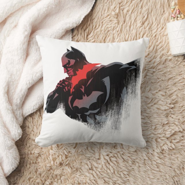 Batman Crimson Batarang Throw Pillow (Blanket)