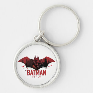 Batman Crimson Gotham Icon Keychain